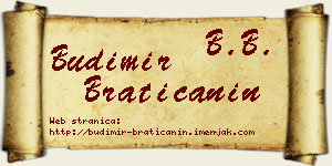 Budimir Bratičanin vizit kartica
